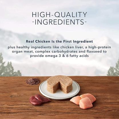 Blue Buffalo Wilderness High-Protein Grain-Free Wet Food for Adult Cats 7+,Chicken Recipe,5.5-oz.,24-Count,(Pack of 24)