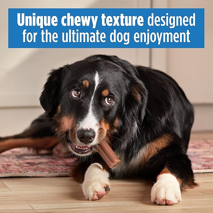 Milk-Bone Comfort Chews, Dog Treats with Unique Chewy Texture and Real Beef, 3 Chews (Pack of 5)