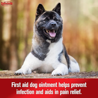 Sulfodene Dog Wound Care 3-Way Ointment, Relieves Pain & Prevents Infection For Dog Cuts, Scrapes, Bites and Injuries, 2 Ounce
