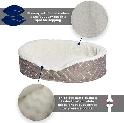 MidWest Homes for Pets CU29MRD Couture Orthopedic Cradle Pet Bed for Dogs & Cats, Medium