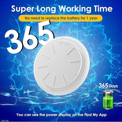 Cat Tracker, Lightweight GPS Tracker Compatible with Apple Find My App(Only iOS), Waterproof Cat Tracker Collar with Bell and Safety Elastic Buckle, No Monthly Fee, Territory & Location History,Orange