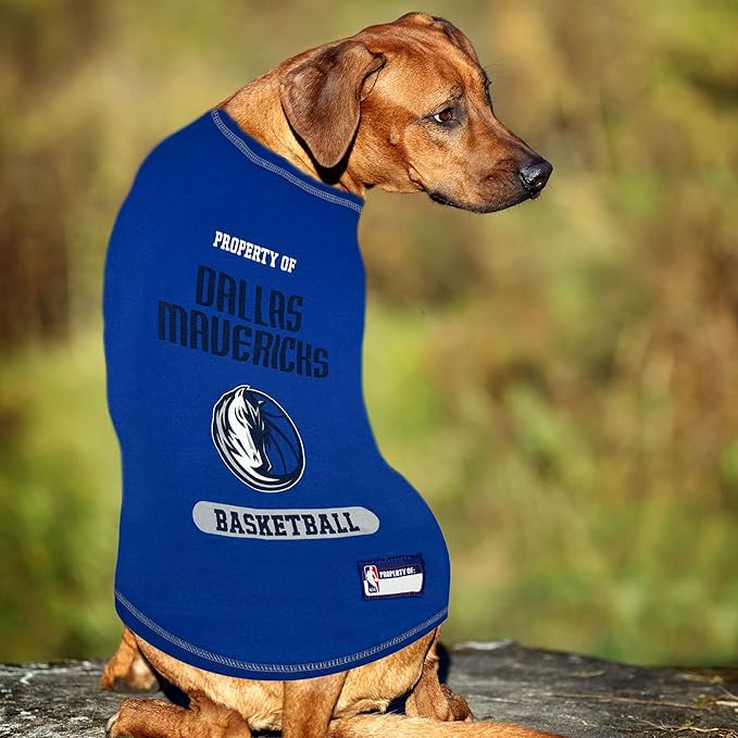 Pets First NBA Licensed Hoodies & T-Shirt for Dogs & Cats, Dallas Mavericks, Small