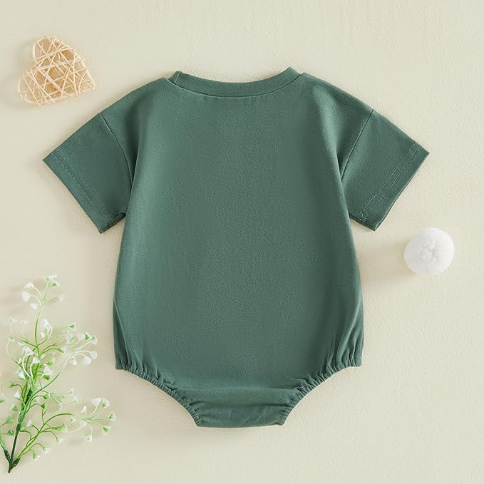 Baby Girl Summer Clothes Dog Bubble Romper Newborn Infant Plaid Onesie Spring Summer Toddler Bodysuit Clothes