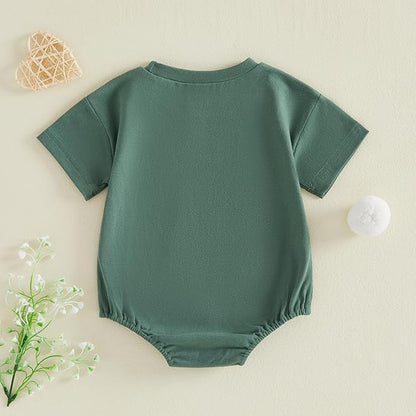Baby Girl Summer Clothes Dog Bubble Romper Newborn Infant Plaid Onesie Spring Summer Toddler Bodysuit Clothes