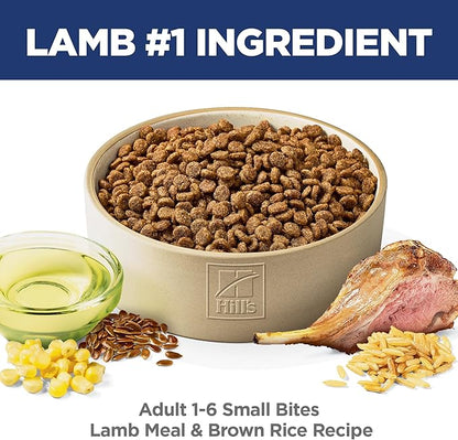 Hill's Science Diet Adult 1-6 Small Bites Dry Dog Food, Lamb Meal & Brown Rice, 15.5 lb. Bag