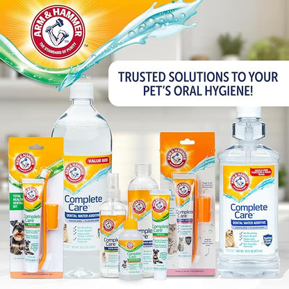 Arm & Hammer Complete Care Brushless Dental Kit for Dogs – Includes No-Brush Oral Gel + Dog Dental Spray, Fresh Breath, Tartar Control, Baking Soda Enhanced Dental Dog Supplies, 4oz