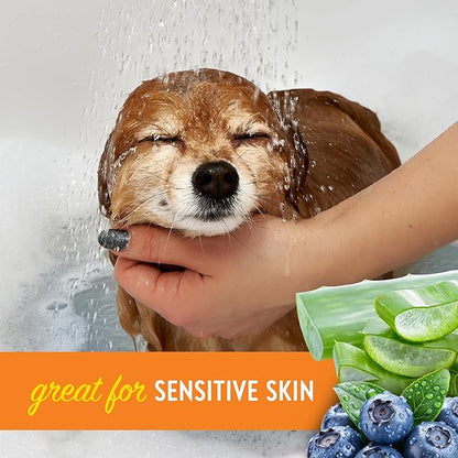 Dogtopia Blueberry Facial Scrub for Pets | Gentle Face-Cleaning Scrub (16oz) | Blueberry-Scented Wash to Remove Tear Stains | Promotes Clean and Fresh Face for Pets