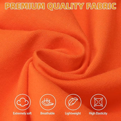 KOOLTAIL Christmas Dog Clothes Shirt for Large Dogs Boys Girls, 2 Pack Cotton Winter Warm Dog T Shirts Coats, Insect Protection Anti-Hair Loss & Lightweight Pet Vest Tank Tops Apparel, Orange&Red, L