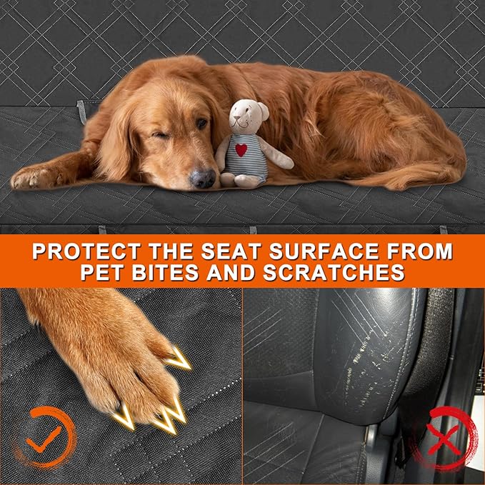 Dog Car Seat Cover Compatible with Subaru Crosstrek 2013-2025, Waterproof Pet Bench Seat Cover for Back Seat, 600D Heavy Duty Scratch Proof Nonslip Truck Seat Covers for Dogs