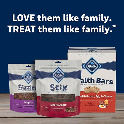 Blue Buffalo Stix Natural Soft Moist Dog Treats Beef Recipe Bag