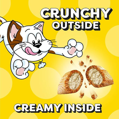Temptations Jumbo Stuffed Cat Treats, Crunchy and Soft Cat Treats, Tempting Tuna Flavor, 14 oz. Tub