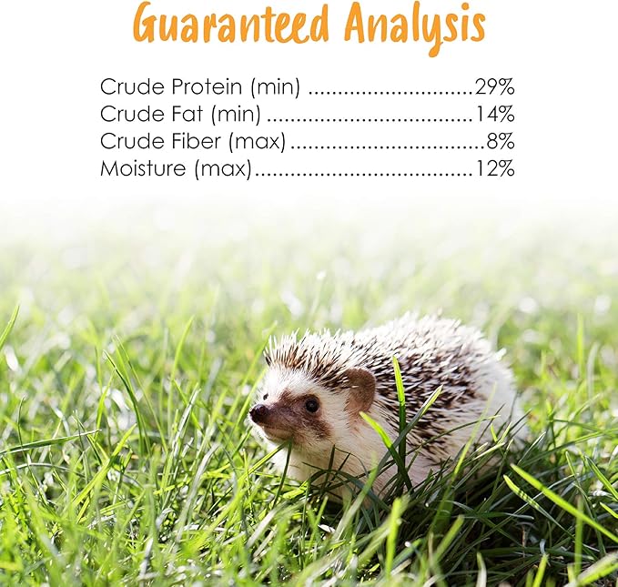 Sunseed Vita Prima Wigglers & Berries Hedgehog Treat - Mealworms for Hedgehogs - Small Animal Trail Mix Snack (Pack of 2)