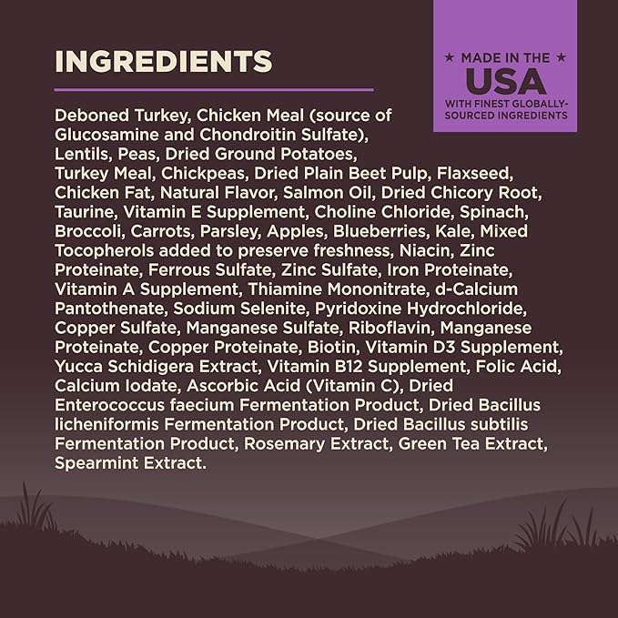 Wellness CORE Age Advantage Senior Dry Dog Food, Grain Free Kibble, Natural, High Protein, Turkey and Chicken Recipe, 12 lb Bag