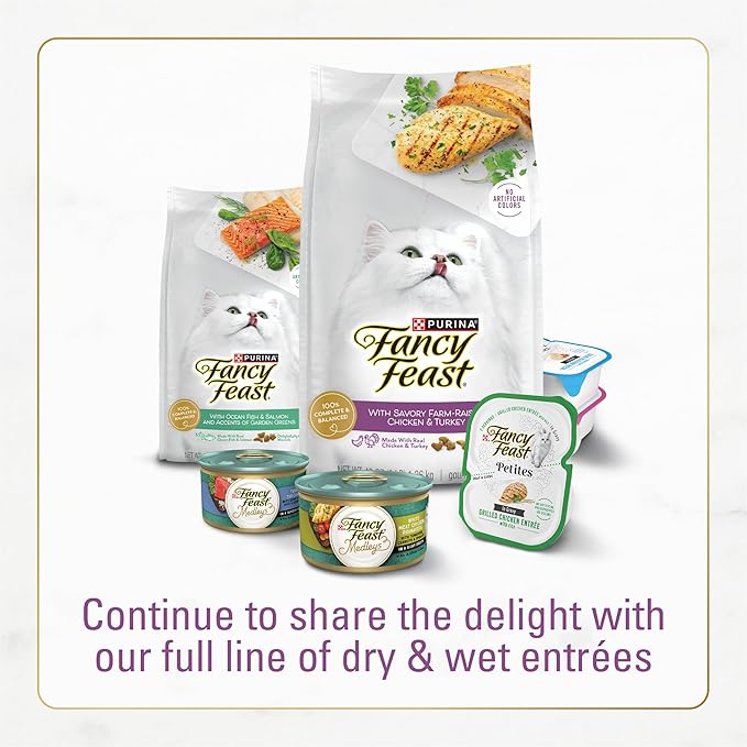 Purina Fancy Feast Dry Cat Food with Savory Farm-Raised Chicken and Turkey - 7 lb. Bag