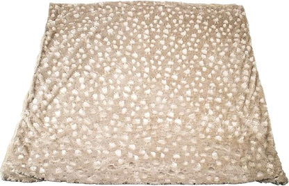 Petique The Velvet Blanky Pet Blanket, Super Soft Cat and Dog Blanket, Double Sided Plush Polyester, Cute Paw Print Design, Reversible, Machine Washable, Large Fleece Kitten and Puppy Blanket