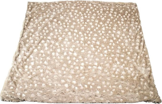 Petique The Velvet Blanky Pet Blanket, Super Soft Cat and Dog Blanket, Double Sided Plush Polyester, Cute Paw Print Design, Reversible, Machine Washable, Large Fleece Kitten and Puppy Blanket