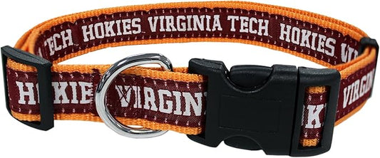 Pets First Collegiate PET Collar OLD VERSION Virginia Tech Hokies Dog Collar, Size Small. Best Sports Team Collar for Dogs & Cats. A Shiny & Colorful Dog & Cat Collar Licensed by The NCAA