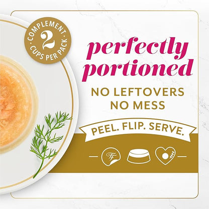 Purina Fancy Feast Layered Delights Chicken Mousse Topped with Flaked Salmon Gourmet Wet Cat Treats - 1.96 oz. (Pack of 8)