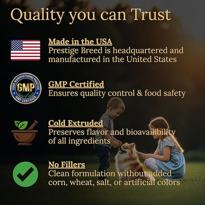 Multivitamins, Balanced Nutrition for Your Pomeranian, 90 Count, Made in the USA with Real Bacon