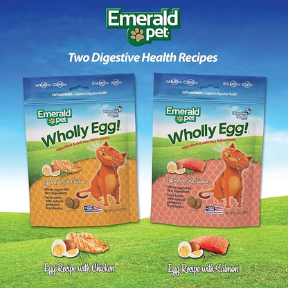 Emerald Pet Wholly Egg Cat Treats (Salmon)