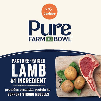 Canidae Pure Farm to Bowl Pasture-Raised Lamb with Goat & Venison Meals, Adult, Grain-Free Dry Dog Food, 4lb
