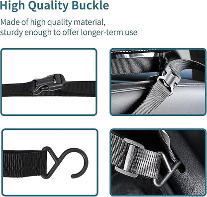 Petsfit Dog Car Barrier Vehicle Pet Barrier Backseat Mesh Dog Car Divider Net with Adjusting Rope, Sturdy Hook and 3 Storage Pockets Suitable for SUV Pickup Cars