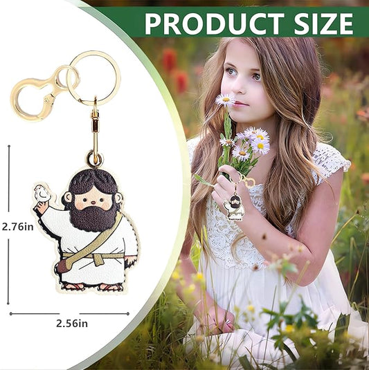 Leather Keychain Holder Case Compatible with AirTag,Cute Protective Cover with Keyring,Anti-Scratch Finder GPS Tracker Case for Wallet Keys,bag,pets,Backpack(D)