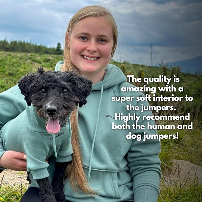 Spark Paws Human Hoodie - Premium Quality, Buttery Soft, Superior Comfort and Fit, Calming Fleece Interior, Suitable for All Styles - Teal - S