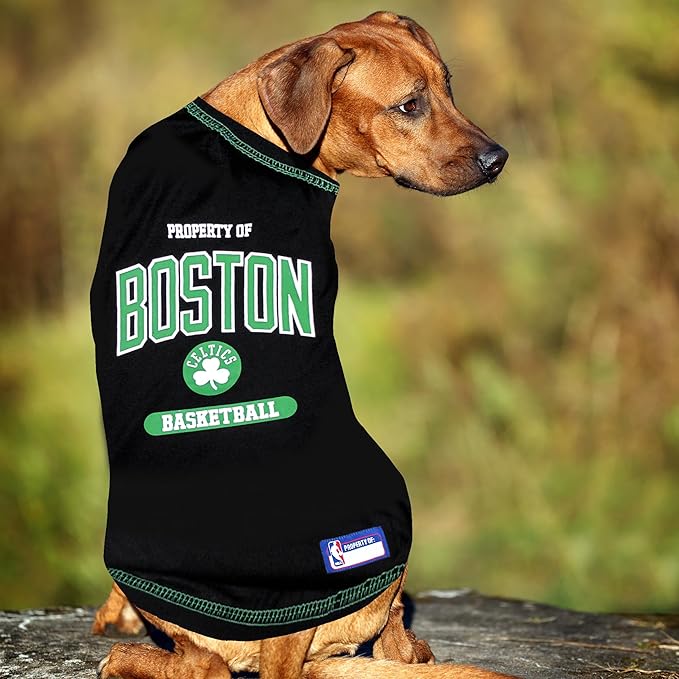 Pets First NBA Dog T-Shirt - Boston Celtics, Soft, Breathable, Stretchable & Washable Pet T-Shirt XL