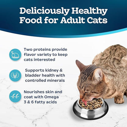 Blue Buffalo Tastefuls Adult Cat Dry Food, Multi-Protein Chicken & Turkey Recipe, 3-lb. Bag
