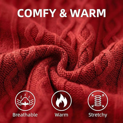 Warm Dog Valentines Sweaters, Pet Clothes Knitwear Dog Pullover for Poodle, West Highland, Pomeranian Puppy (Red S)