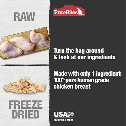 PureBites Freeze-Dried Cat Treats with Chicken Breast 1.09 oz