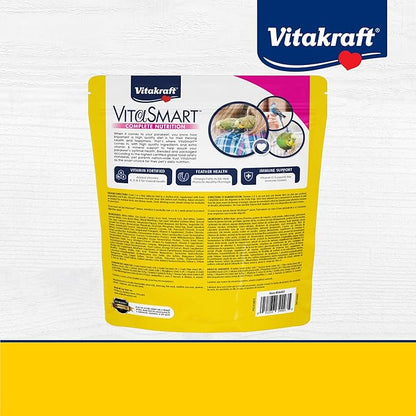 Vitakraft Vita Smart Gourmet Parakeet Food - Vitamin-Fortified - Daily Pet Bird Food 2 Pound (Pack of 1)