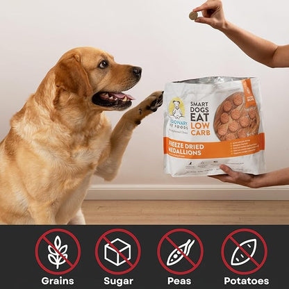 Visionary Pet Foods Freeze Dried Raw Dog Food, Topper & Meal Mixer – Real Chicken | KetoPet Research Formula | Less Than 1g Net Carbs | Ketogenic | Grain Free High Protein | Made in USA | 25oz
