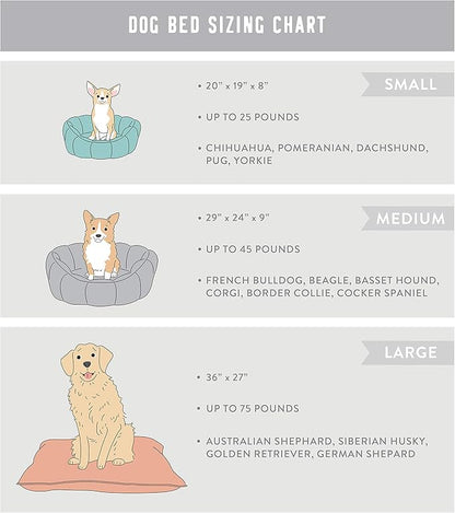 Fringe Studio Pet Bed, Celestial Round Cuddler, 20 x 19 x 8 inches (203002), Small