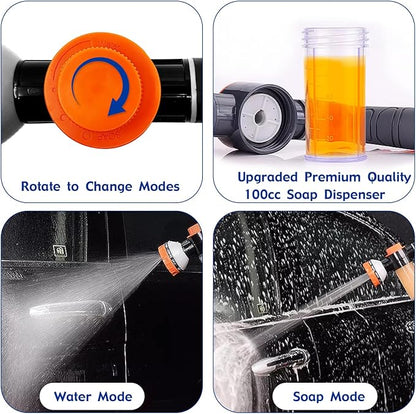 Dog Shower Attachment Water Hose Nozzle Sprayer Set with Metal 3-Way Shower Diverter & 6.6 Ft Long Hose for Bathroom Shower Arm Easy Indoor Outdoor Pet Pup Dog Washing Hose attachment