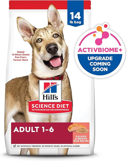 Hill's Science Diet Adult 1-6 Dry Dog Food, Salmon & Brown Rice, 14 lb. Bag