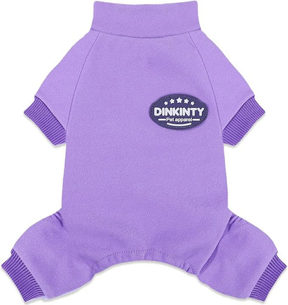 Small Dog Sweaters Winter Puppy Pajamas Dog Sweater for Small Dogs Girl Boy Warm Soft Puppy Pjs Stretchy Jumpsuit Doggie Pet Clothes Outfits XXS~L (Purple, X-Small)