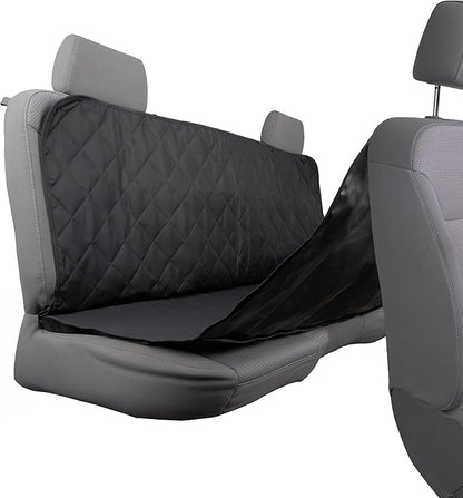 Custom Accessories Quilted Pet Hammock Seat Cover, Car Seat Covers for Pets, Universal-Fit Automotive Seat Covers, Interior Accessories for Car, Truck, SUV, Car Seat Protector - Black