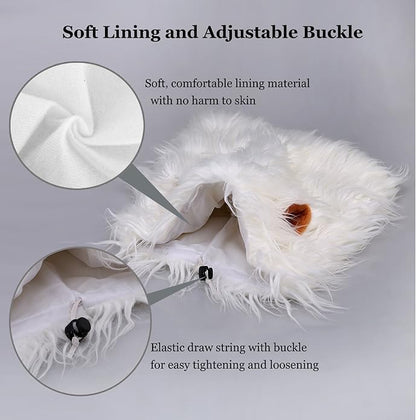 Onmygogo Lion Mane Wig for Dogs with Ears, Funny Pet Costumes for Halloween Christmas