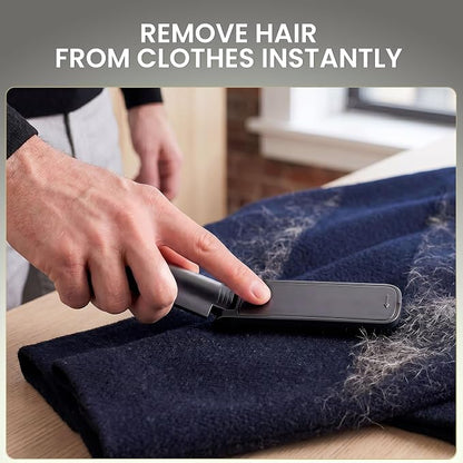5-in-1 Kit Pet Hair Remover for Furniture & Couch - Reusable Lint Roller, Dog & Cat Fur Remover for Carpet, Car & Clothes, Mini Travel Roller, Grooming & Bath Brush Set for Sofa, Upholstery & Bedding