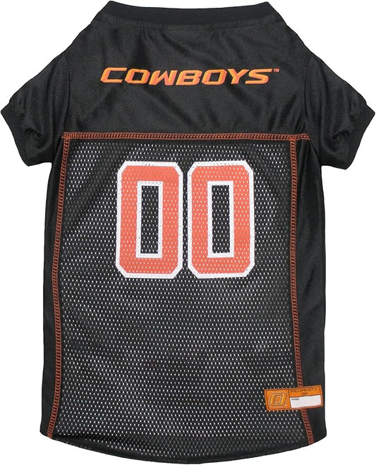Pets First NCAA College Oklahoma State Cowboys Mesh Jersey for DOGS & CATS, XX-Large. Licensed Dog Jersey with your Favorite Football/Basketball College Team