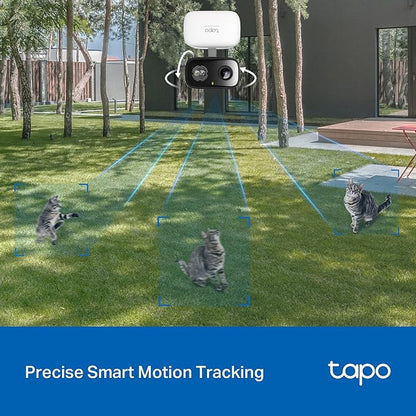 Tapo 2K Indoor/Outdoor Pan/Tilt Wired Security Camera - Baby Monitoring, Person & Baby Cry Detection, 360° Motion Tracking, Night Vision, No-Subscription Local Storage or Optional Cloud, C216 (2-Pack)