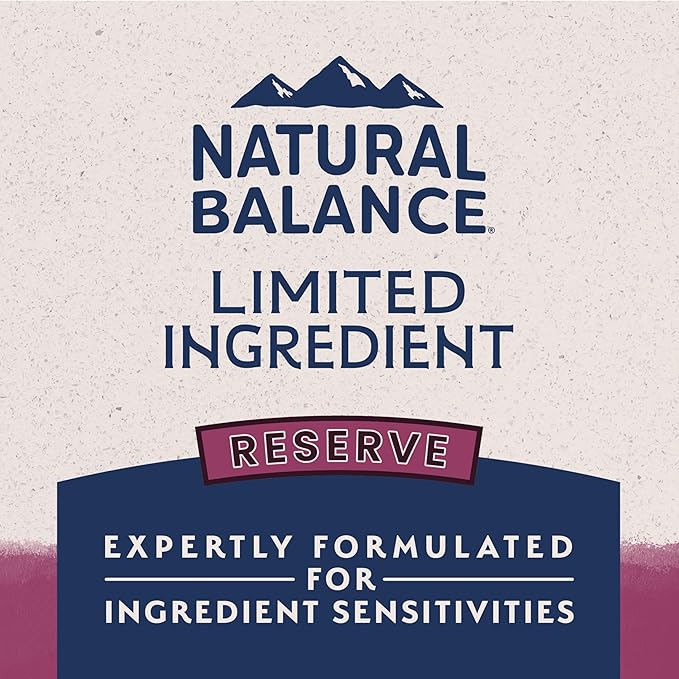 Natural Balance Limited Ingredient Adult Grain-Free Dry Dog Food, Reserve Sweet Potato & Venison Recipe, 12 Pound (Pack of 1)
