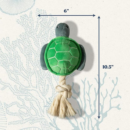 Dog Toys | Plush Toy Turtle Stuffed Animal for Dogs | Medium Eco Friendly Toy - Easy to Clean and Made from Non Toxic Materials