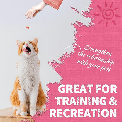 Just Try 36 OZ Urinary Tract Cat Treats for Indoor Cats Health Supplement Cranberry & D-Mannose for Kidney Bladder UT Support Salmon Flavor Crunchy Chews Cat Loves
