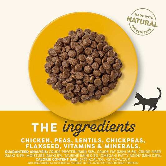 Applaws Complete Dry Cat Food, Grain-Free, Limited Ingredient with Added Vitamins & Minerals, Protein, Supports Digestion, Chicken (11 Pound Bag)