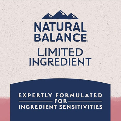 Natural Balance Limited Ingredient Adult Dry Dog Food with Healthy Grains, Salmon & Brown Rice Recipe, 4 Pound (Pack of 1)