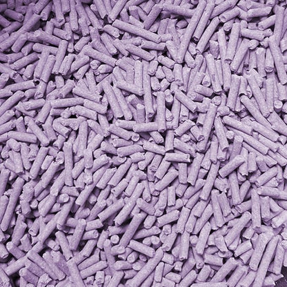 Premium Pea Husk Scented Cat Litter for Happy and Healthy Cats. (15 lbs)(Lavender)