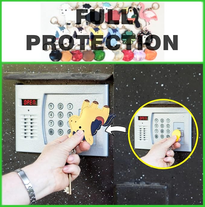 Leather Keychain Holder Case Compatible with AirTag,Cute Protective Cover with Keyring,Anti-Scratch Finder GPS Tracker Case for Wallet Keys,Bag,Pets,Backpack(Yellow Horse)